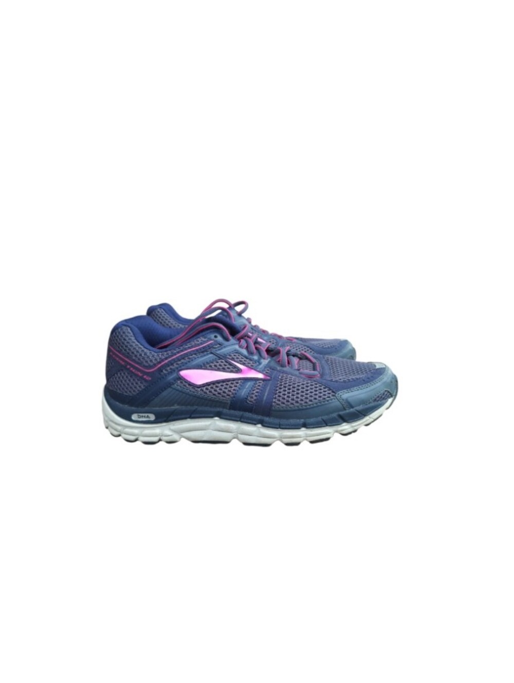 Brooks Addiction 12 Athletic Run Walk Tennis Shoe Sneaker Pink Blue Women 9.5